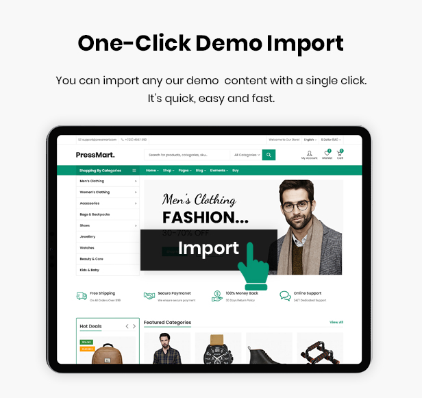 PressMart – Modern Elementor WooCommerce WordPress Theme